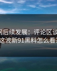 探秘91网后续发展：评论区谈91黑料，这波新91黑料怎么看？